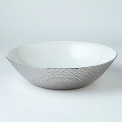 Diamond Cut Bowl-Silver