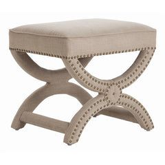 Tennyson Linen Stool