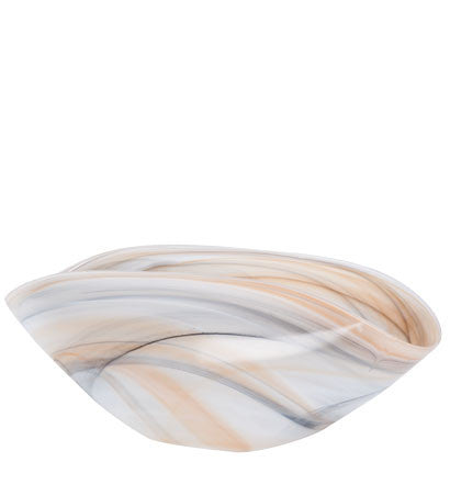 Picture of Alabaster Glass Oval Envelope Bowl