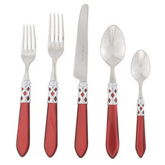 Aladdin Red Brilliant 5-Piece Place Setting