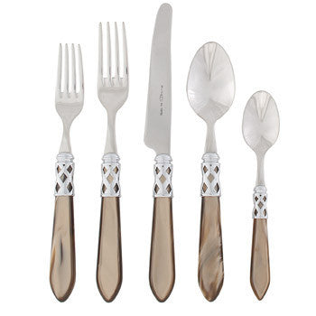 Picture of Aladdin Taupe Brilliant 5-Piece Place Setting