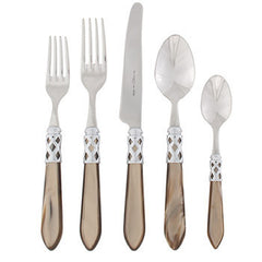 Aladdin Taupe Brilliant 5-Piece Place Setting