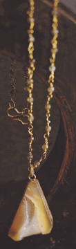Picture of Drusy Amber Necklace