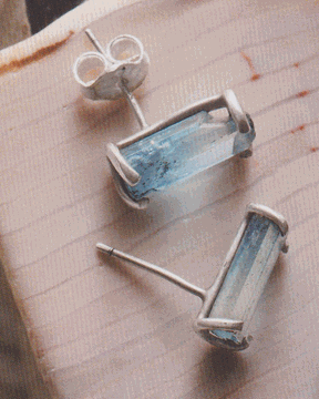 Picture of Aquamarine Simple Set Post Earrings