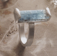 Aquamarine Simple Set Ring