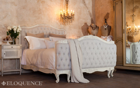 Picture of Tufted Fog Linen Bed