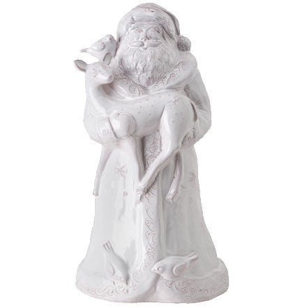 Picture of Bellezza Holiday Medium Santa with Fawn & Birds Centerpiece