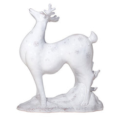 Bellezza Holiday White Reindeer Centerpiece