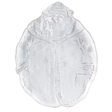 Picture of Bellezza Holiday White Santa Platter