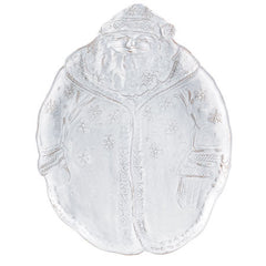 Bellezza Holiday White Santa Platter