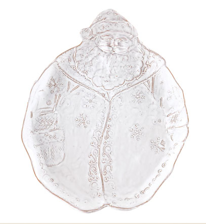 Picture of Bellezza Holiday White Santa Salad Plate