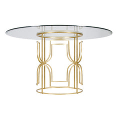 Jennifer Gold Leafed Dining Table
