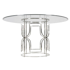 Jennifer Nickel Plated Dining Table