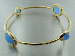 Blue Chalcedony Bangles