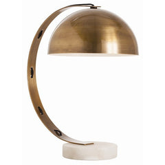Bond Vintage Brass/Snow Marble Desk Lamp