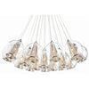 Caviar Adj Polished Nickel/Clear Glass Bouqet