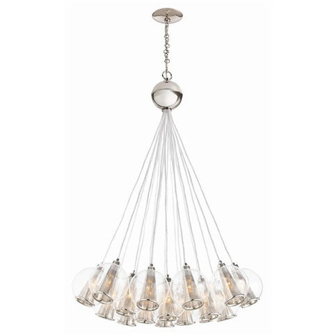 Picture of Caviar Adj Polished Nickel/Clear Glass Bouqet