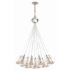 Caviar Adj Polished Nickel/Clear Glass Bouqet