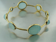 Chalcedony Bubble Bangle