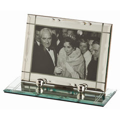 Chantilly Rectangle Mirrored Picture Frame w/Stand