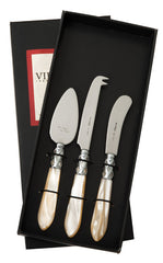 Cheese Knife Set, Pearlized Ivory