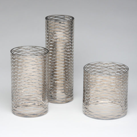 Picture of Silver Ribbon Glass Vase