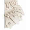 Foliage Cream Crackle Handmade Porcelain Lamp