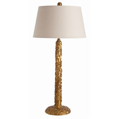 Mandarin Antiqued Gold Leaf Lamp