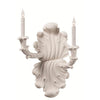 Gemini Chalk White Sconce, Left