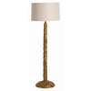 Mandarin Antiqued Gold Leaf Floor Lamp