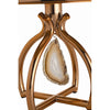 Agate Rose Gold Iron/Natural Stone Accent Lamp