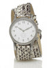 Stainless Steel Round Watch with Double Wrap Strap