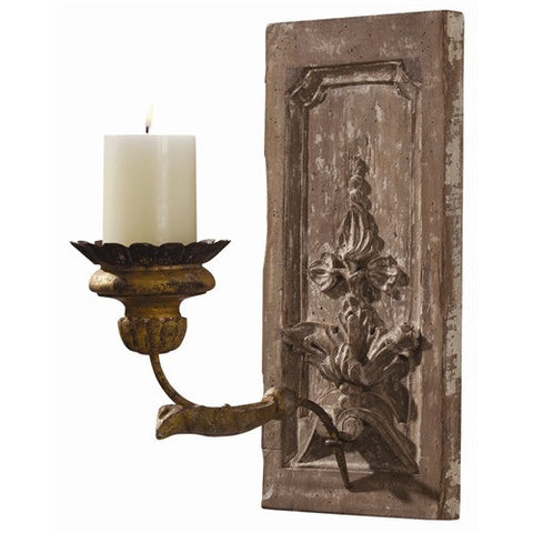 Picture of Orleans Hand Carved Solid Wood/Iron Sconce