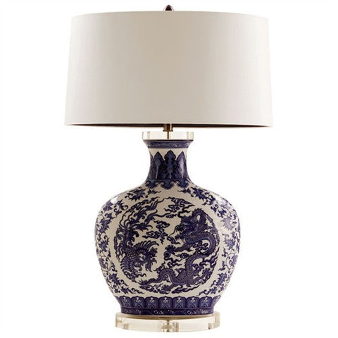 Picture of Dragon Porcelain/Acrylic Lamp