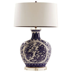 Dragon Porcelain/Acrylic Lamp