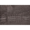 Elle Chocolate Croc Embossed Leather/Wood Cabinet