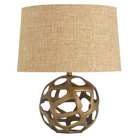 Picture of Ennis Antique Brass Web Sphere Lamp