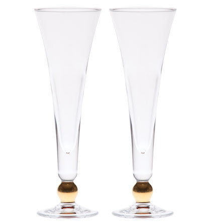 Picture of Eternity Gold Ball Toasting Boxed Flute Set