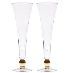 Eternity Gold Ball Toasting Boxed Flute Set