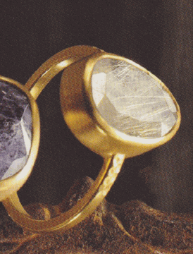 Picture of Golden Rutile Rose Cut Ring