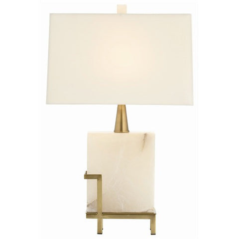 Picture of Herst Rectangular Snow Marble/Vintage Brass Lamp