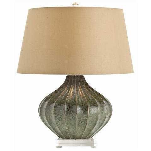 Picture of Hill Green Reactive Glaze Lamp