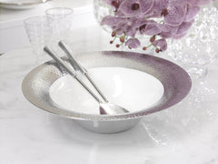 Allure Hammered Rim Round Serving Bowl