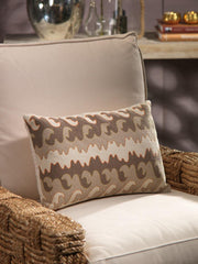 Wave Cotton Throw Pillow