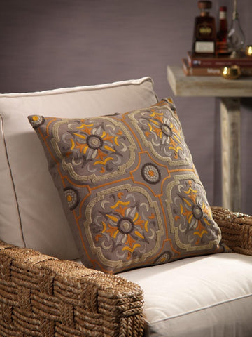 Picture of Maroc Window Embroidered Cotton Throw Pillow