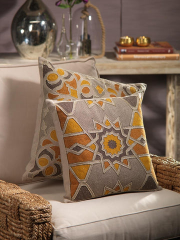 Picture of Agadir Embroidered Cotton Throw Pillow