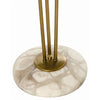 Jenson Vintage Brass/Snow Marble Floor Lamp