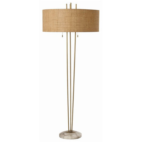 Picture of Jenson Vintage Brass/Snow Marble Floor Lamp