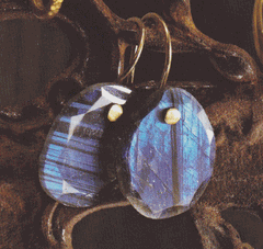 Labradorite Pin Earrings