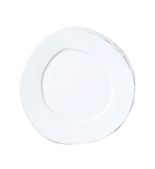 Lastra White Salad Plate